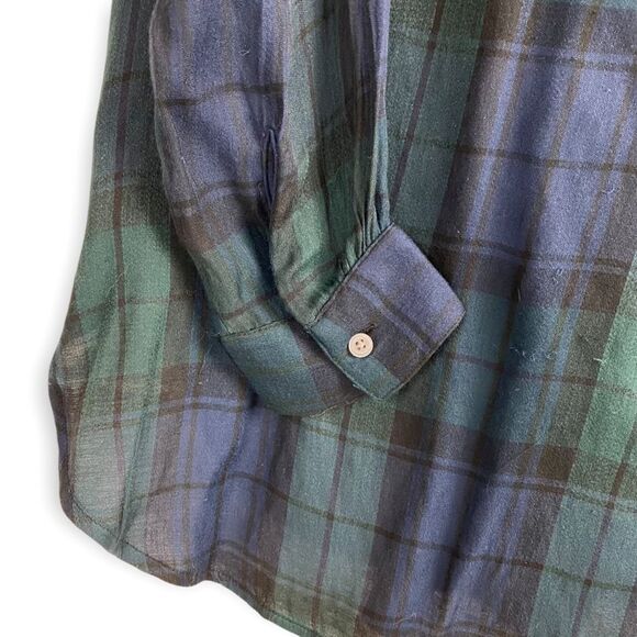 Loft Blackwatch Plaid Softened Shirt - Picture 5 of 8